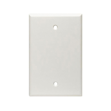 Leviton Blank Wall Plate, 1 Gang, White 80514-W